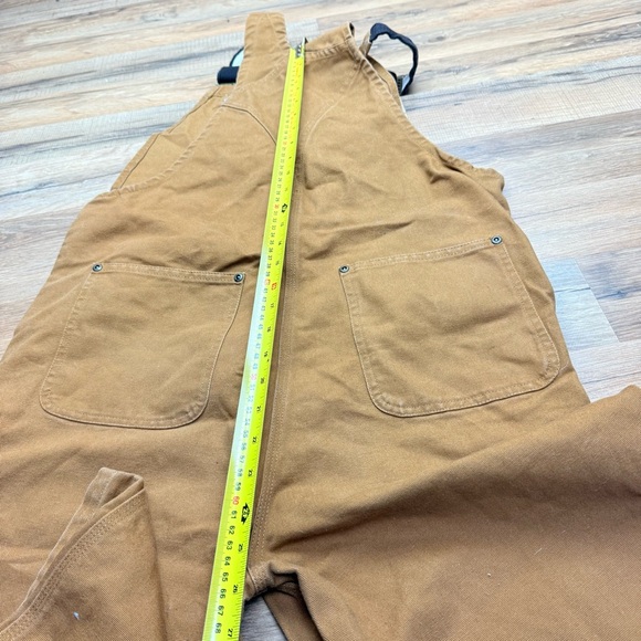 Vintage Carhartt Overall Bibs women size 18 Double Knee Duck Canvas Insulated - Picture 5 of 12